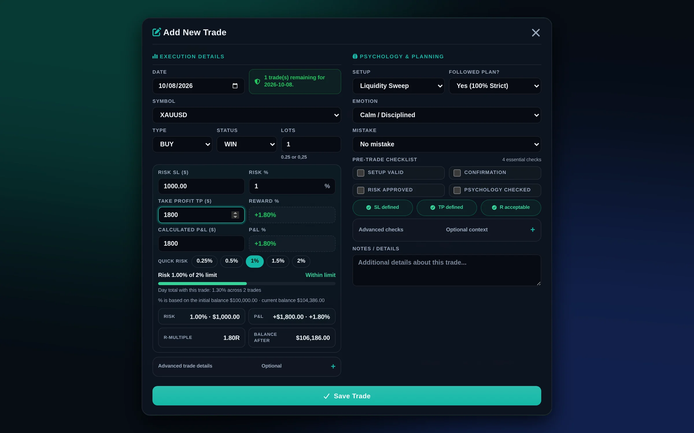 Bullward New Trade